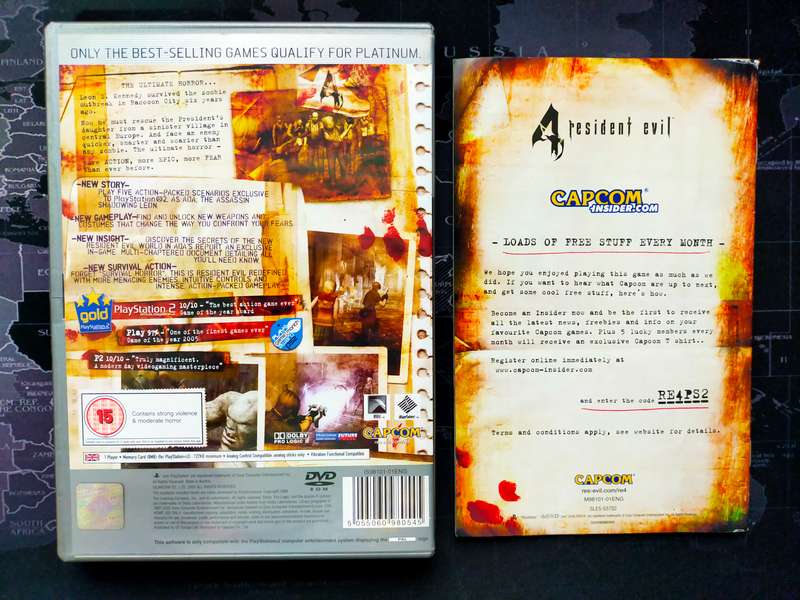 2 x Resident Evil 4 Case & Booklet Only - PS2 (No discs)
