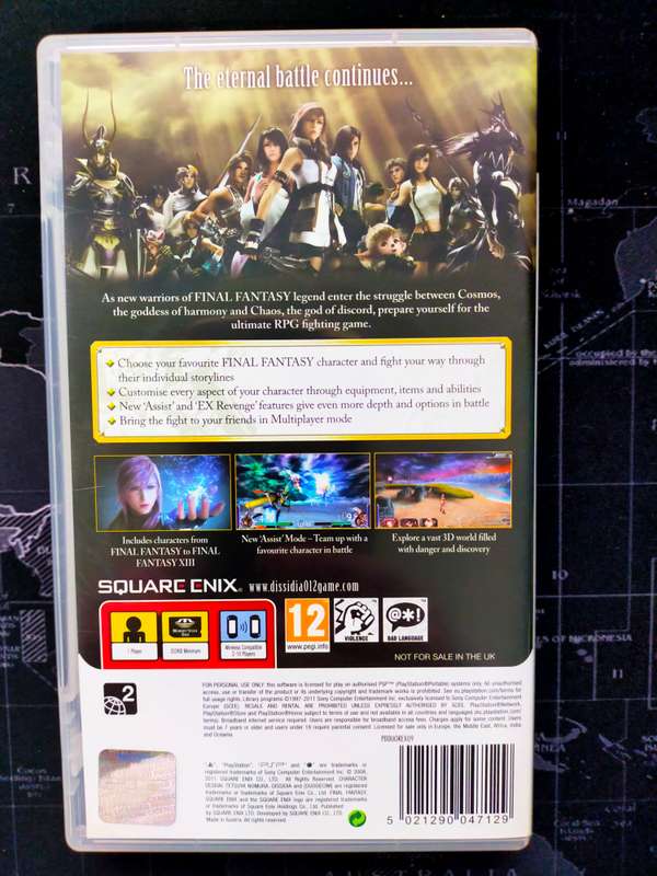Dissidia 012 [duodecim] Final Fantasy - PSP / PlayStation Portable (RARE)