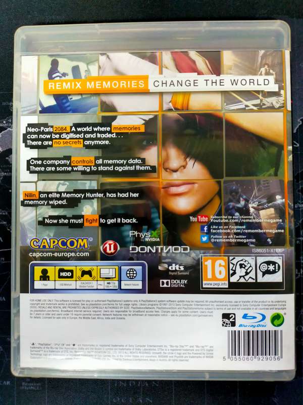 Remember Me PS3 / PlayStation 3