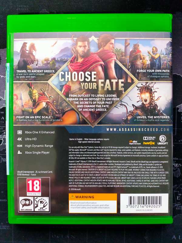 Assassin's Creed Odyssey Omega Edition XBOX ONE / X (SERIES X Updated) Excellent Condition