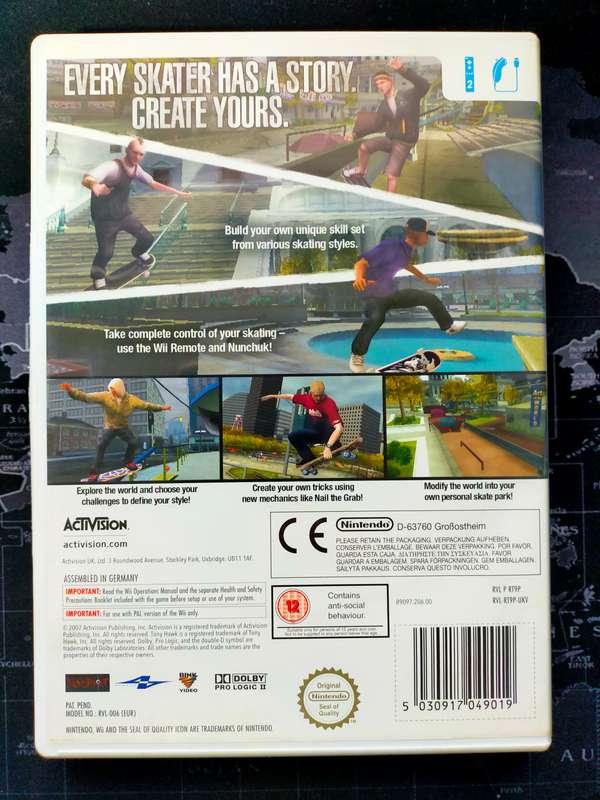 Tony Hawk's Proving Ground Nintendo Wii (RARE)