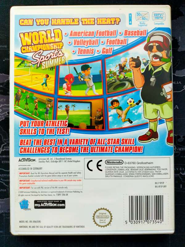 World Championship Sports Summer Nintendo Wii (RARE)