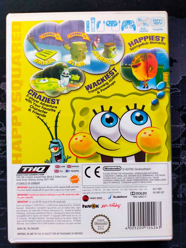 SpongeBob's Truth or Square Nintendo Wii (Rare)