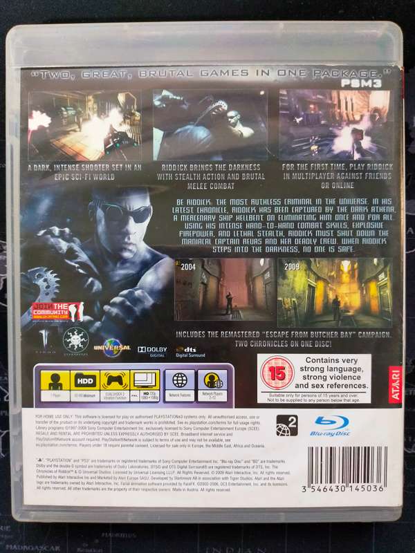 The Chronicles of Riddick Assault on Dark Athena PS3 / PlayStation 3