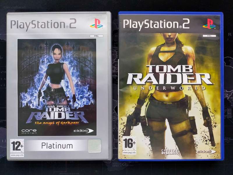 Tomb Raider Underworld and The Angel of Darkness - PS2 / PlayStation 2