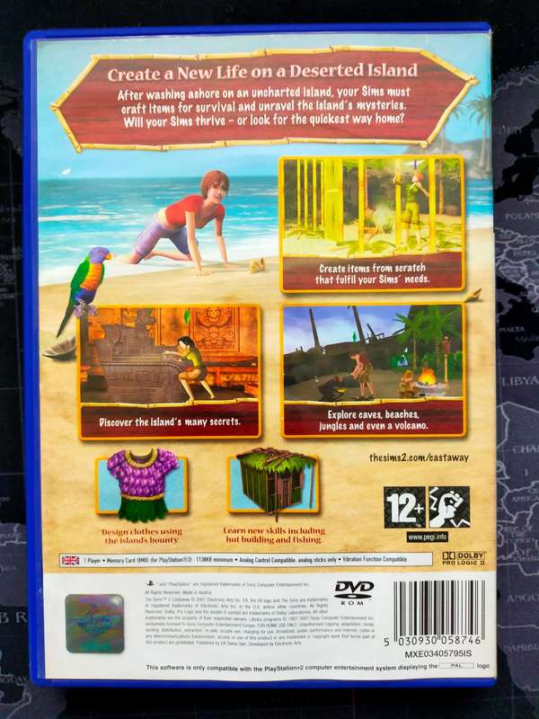 Sims 2 Cast Away PS2 / PlayStation 2