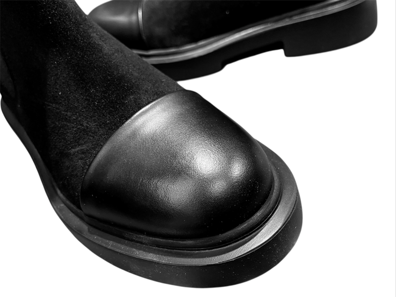 Mens black Suede/Leather boot