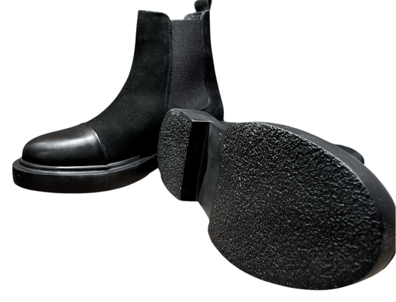 Mens black Suede/Leather boot