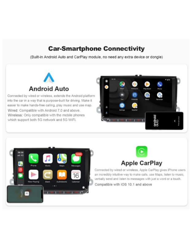Vw android radio screen
