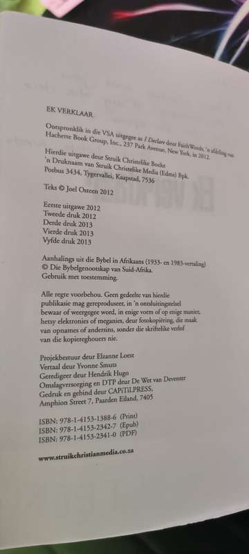 EK Verklaar BY JOEL OSTEEN