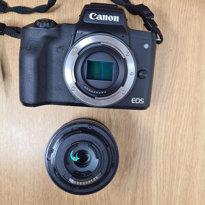 Canon EOS M50 Mirrorless Camera - Viltrox EF-M Lens Adapter - EF-M 15-45mm IS STM Lens - 64GB SD