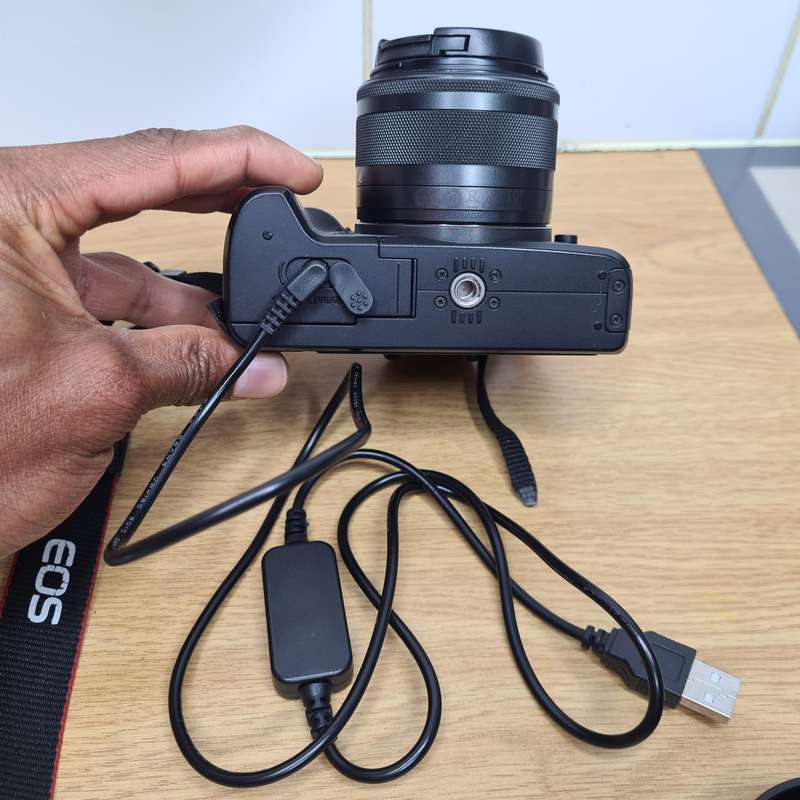 Canon EOS M50 Mirrorless Camera - Viltrox EF-M Lens Adapter - EF-M 15-45mm IS STM Lens - 64GB SD
