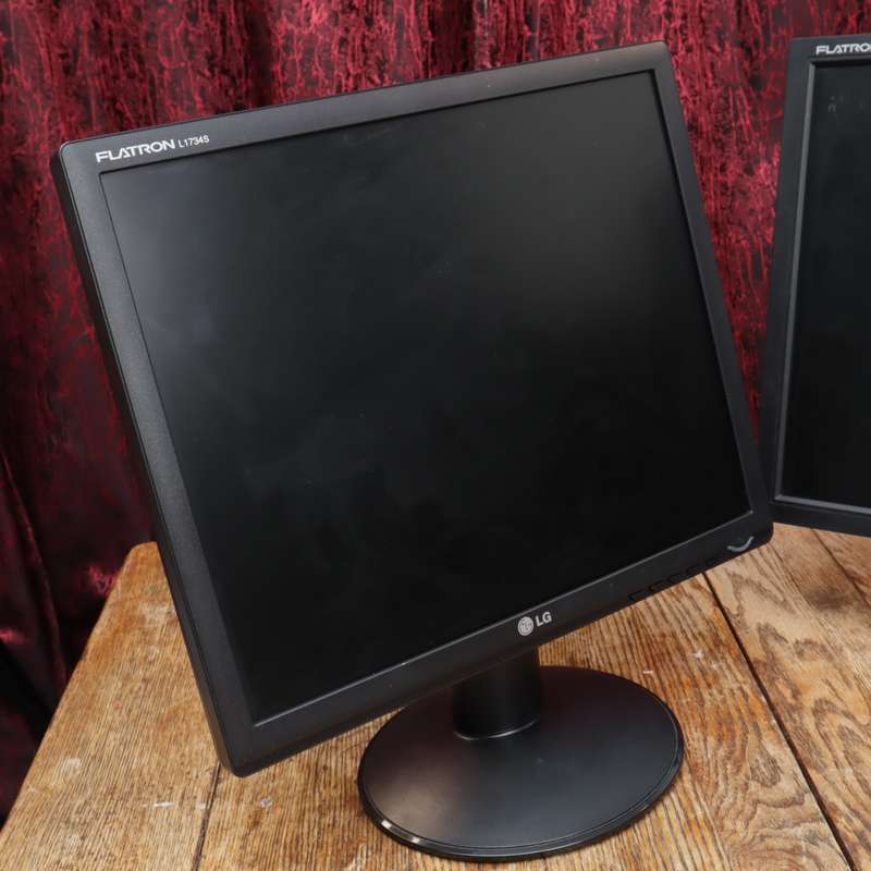 2 Pcs - LG Monitors FLATRON L1718S-BN AND FLATRON L1734S-BN