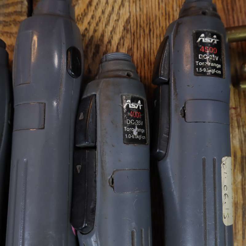 ASA 4500 LOW TORQUE ELECTRIC SCREWDRIVER WITH APS-35A POWER SUPPLY - 5 PCS