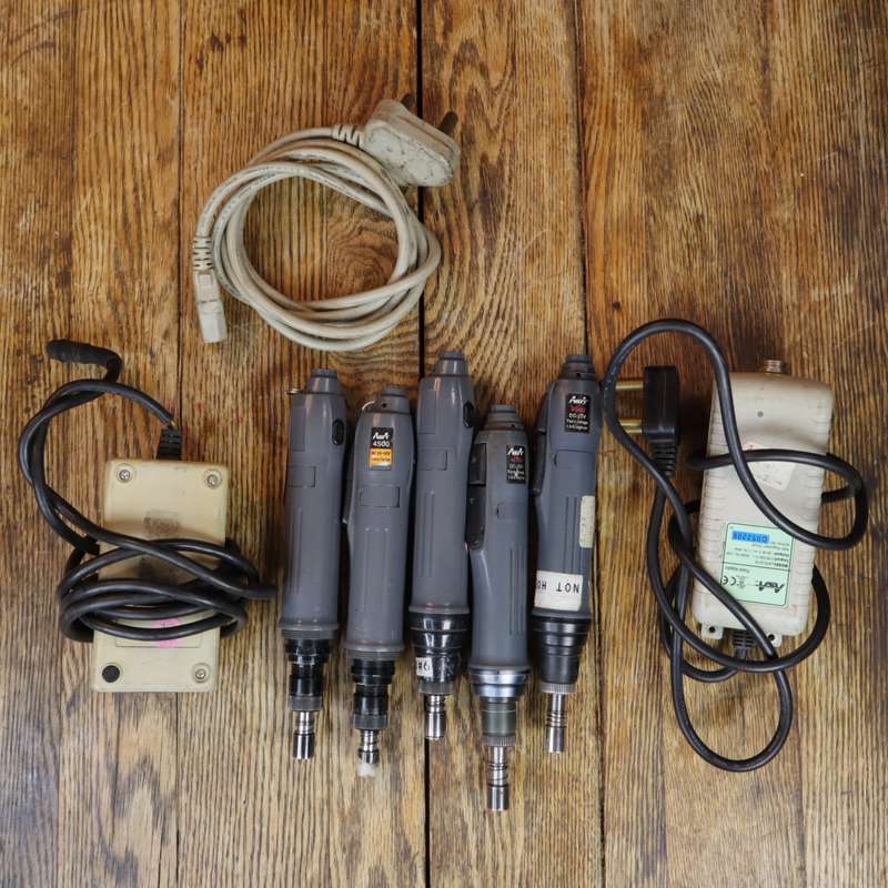 ASA 4500 LOW TORQUE ELECTRIC SCREWDRIVER WITH APS-35A POWER SUPPLY - 5 PCS