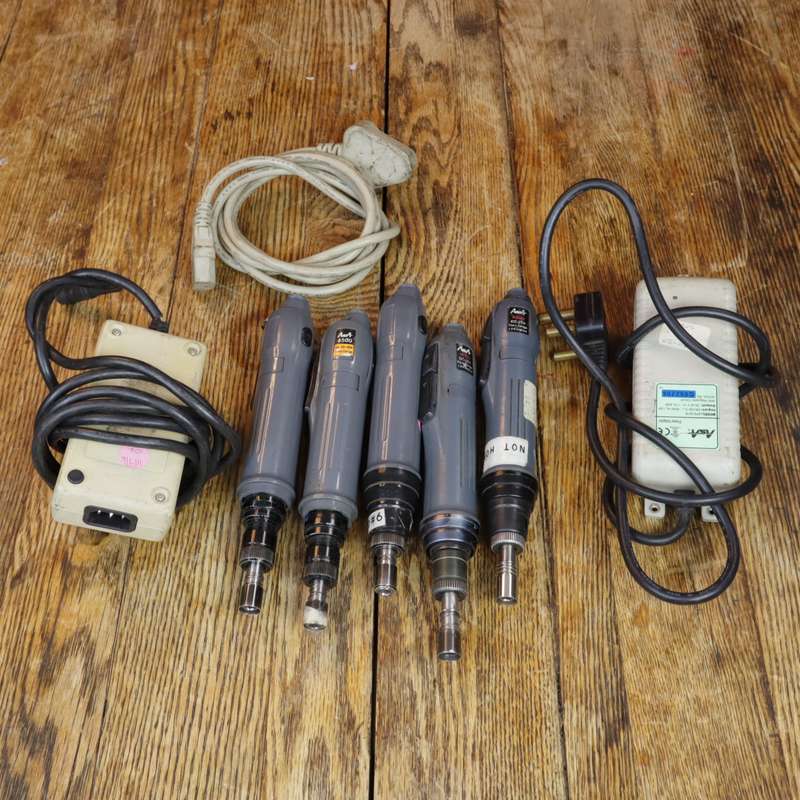 ASA 4500 LOW TORQUE ELECTRIC SCREWDRIVER WITH APS-35A POWER SUPPLY - 5 PCS