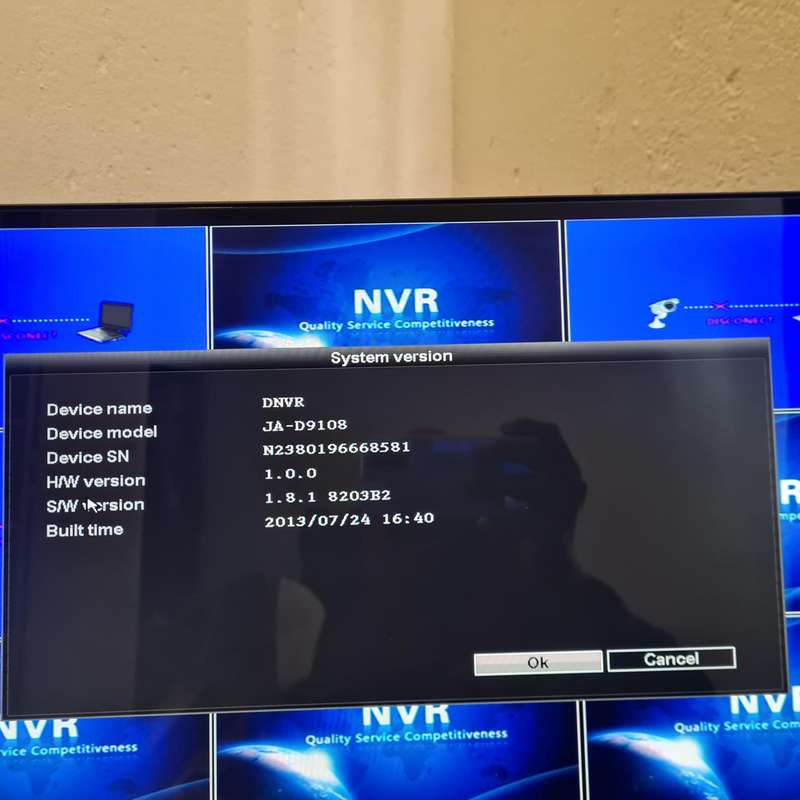 8-Channel Network Video Recorder JA-D9108 2.64H RJ45 Ethernet Ports