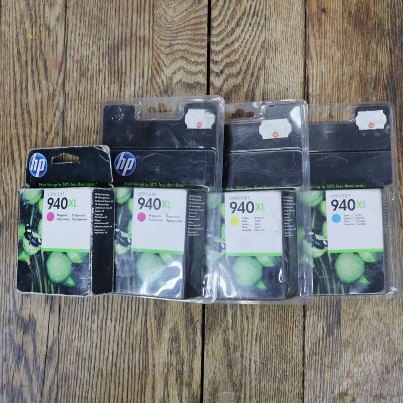 HP OfficeJet 940 Printer Colour Ink Cartridges - Magenta Cyan Yellow