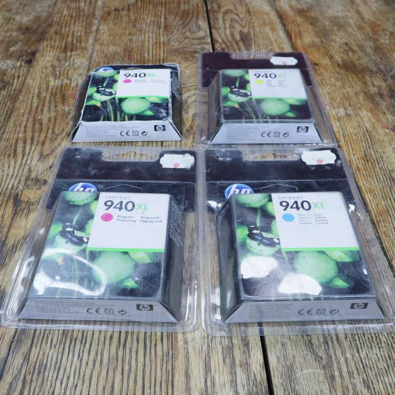 HP OfficeJet 940 Printer Colour Ink Cartridges - Magenta Cyan Yellow