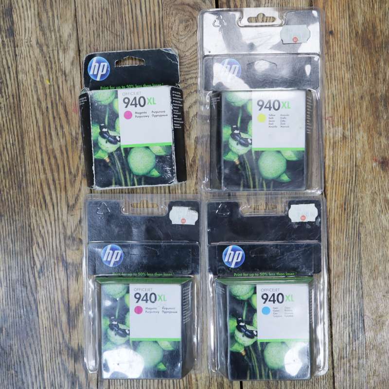 HP OfficeJet 940 Printer Colour Ink Cartridges - Magenta Cyan Yellow