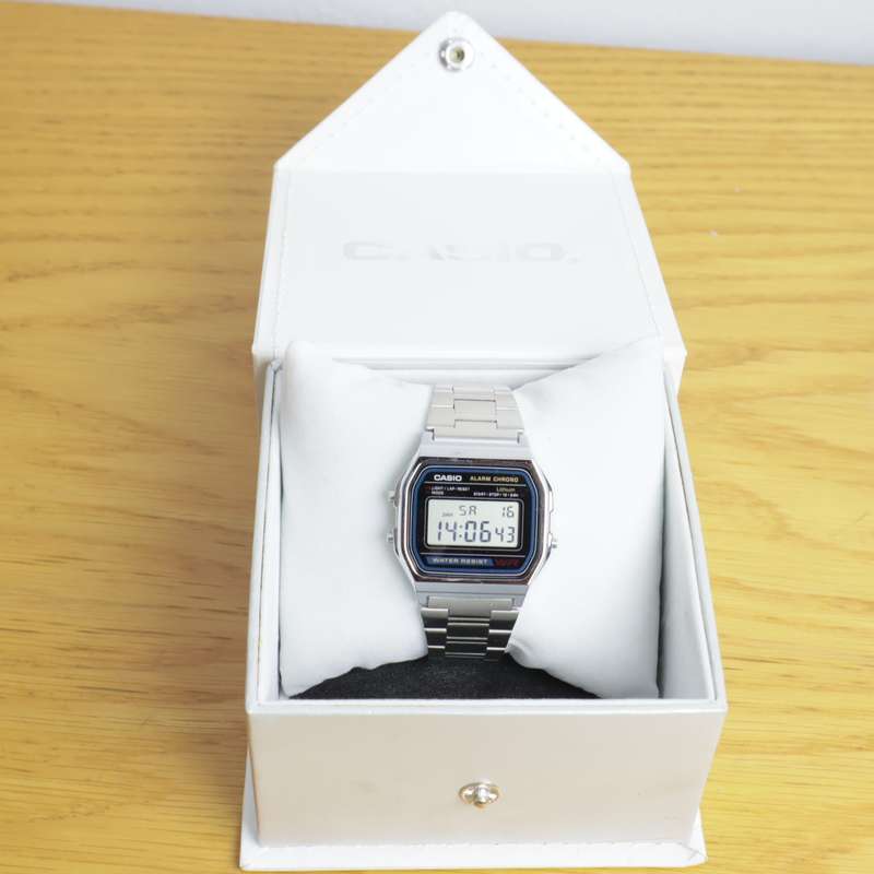 Casio WR - A158WA-1Q Retro Unisex Water Resistant Digital Watch
