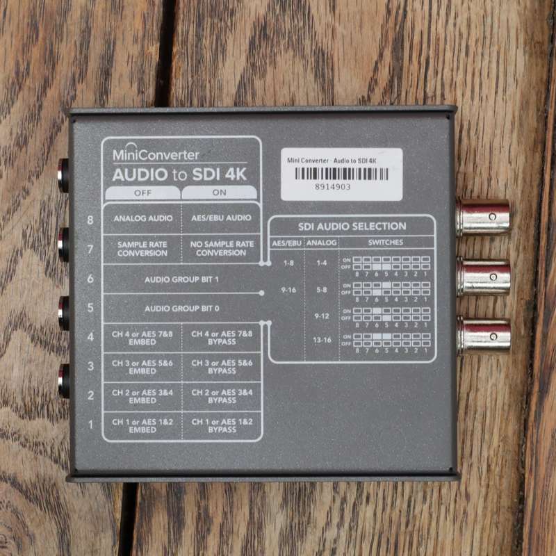 Blackmagic Design Mini Converter Audio to SDI 4K