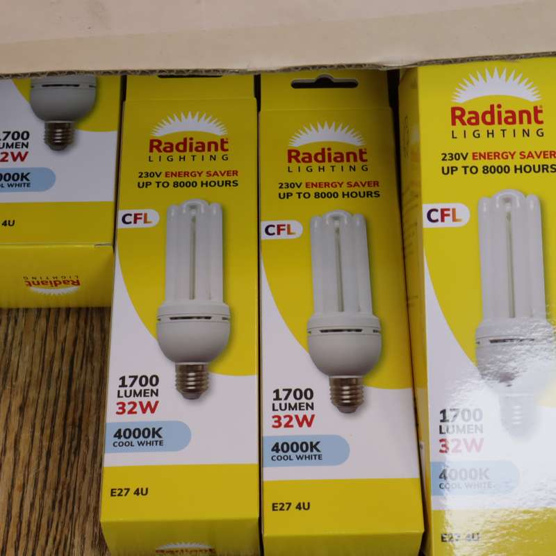 15 Pcs - Radiant YFCT135 (RLC91) Fluorescent Bulb 32w E27 8000h Cool White