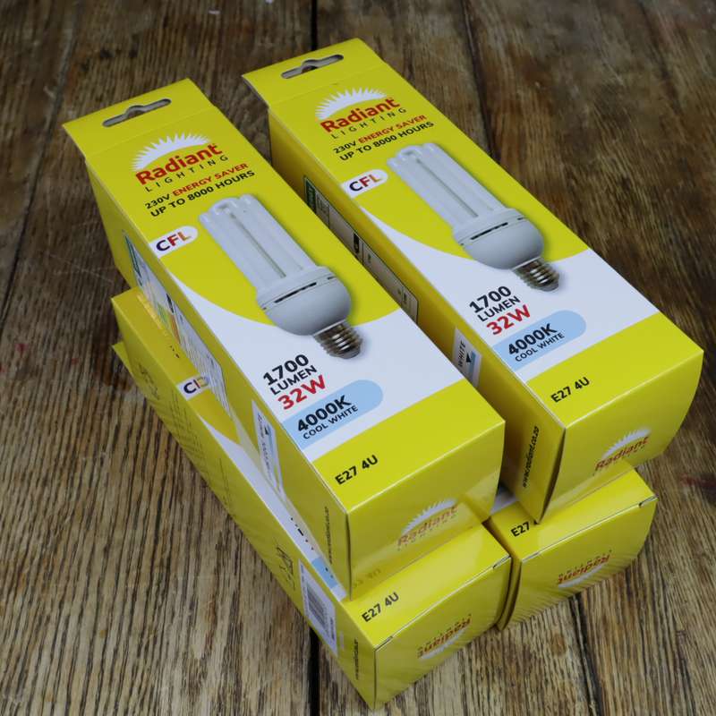 15 Pcs - Radiant YFCT135 (RLC91) Fluorescent Bulb 32w E27 8000h Cool White
