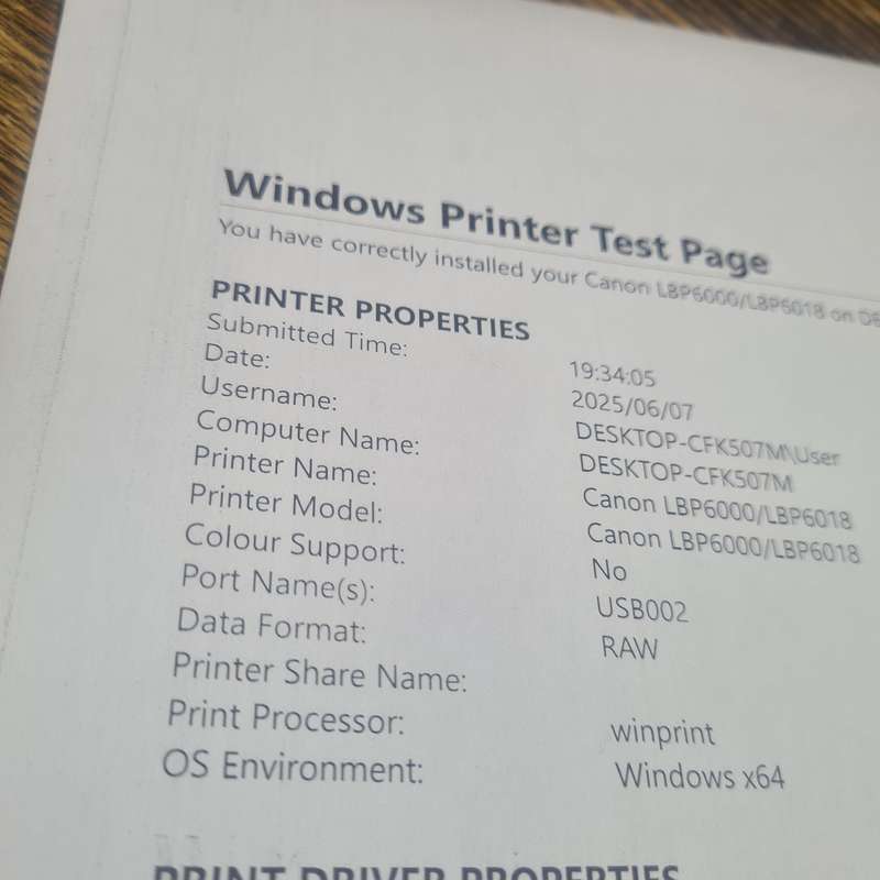 Canon i-SENSYS LBP6000 Portable Mono Laser Printer