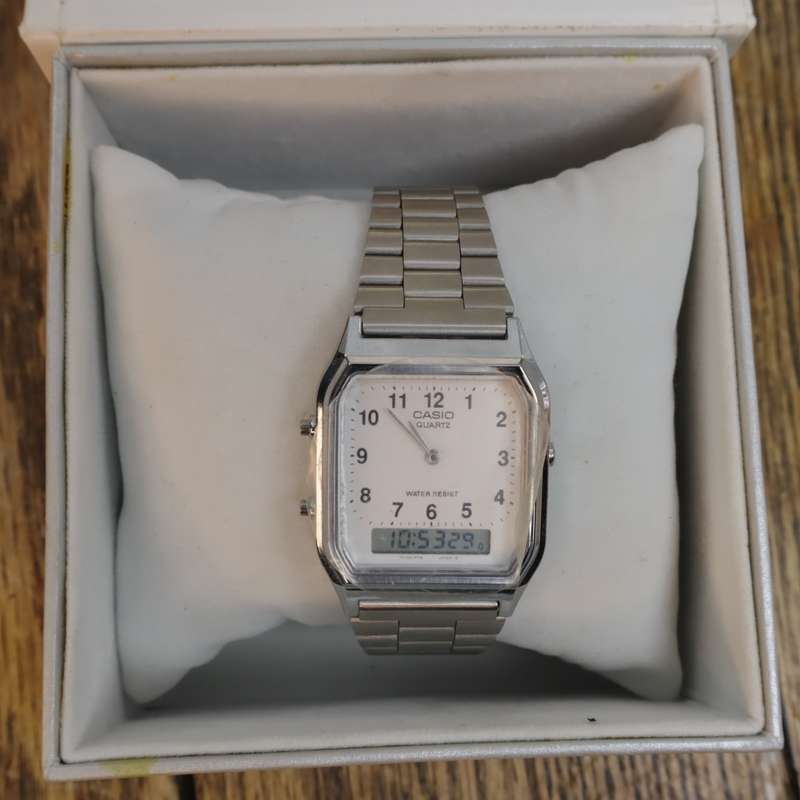 Casio Retro Digital Analogue Water Resistance Watch - AQ-230-7D