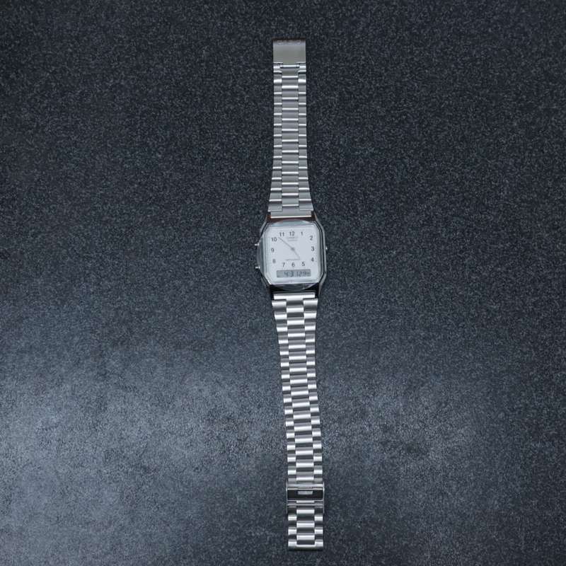Casio Retro Digital Analogue Water Resistance Watch - AQ-230-7D