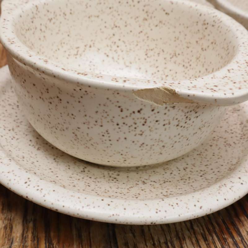 12 Pcs Ceramic Clay Plate Set