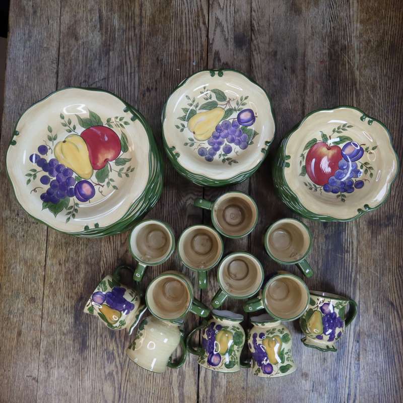 48 Pcs Ceramic Dinnerware Dish Set