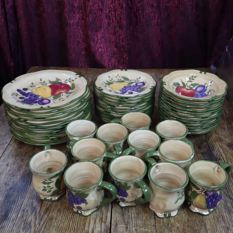 48 Pcs Ceramic Dinnerware Dish Set