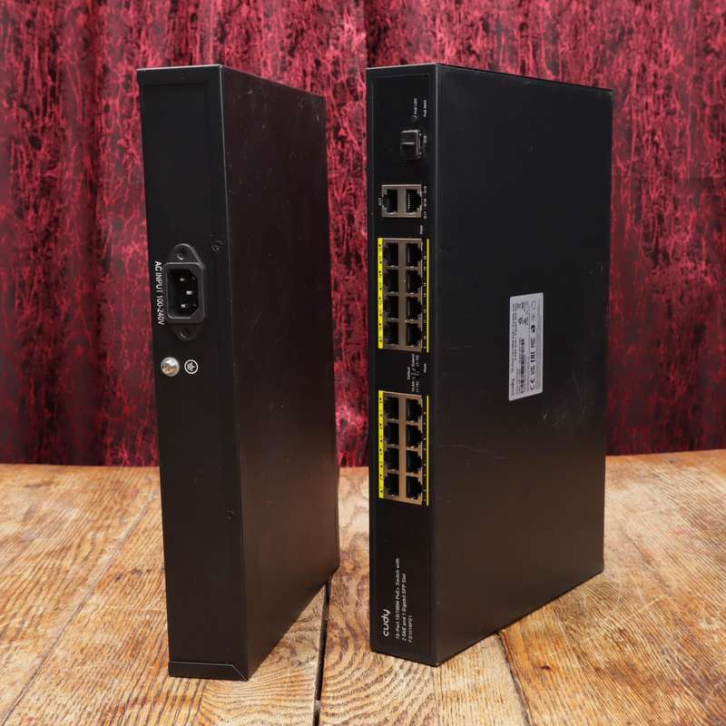 Cudy 16 Port Ethernet PoE+ 190W 2 Gigabit 1SFP Switch - FS1018PS1