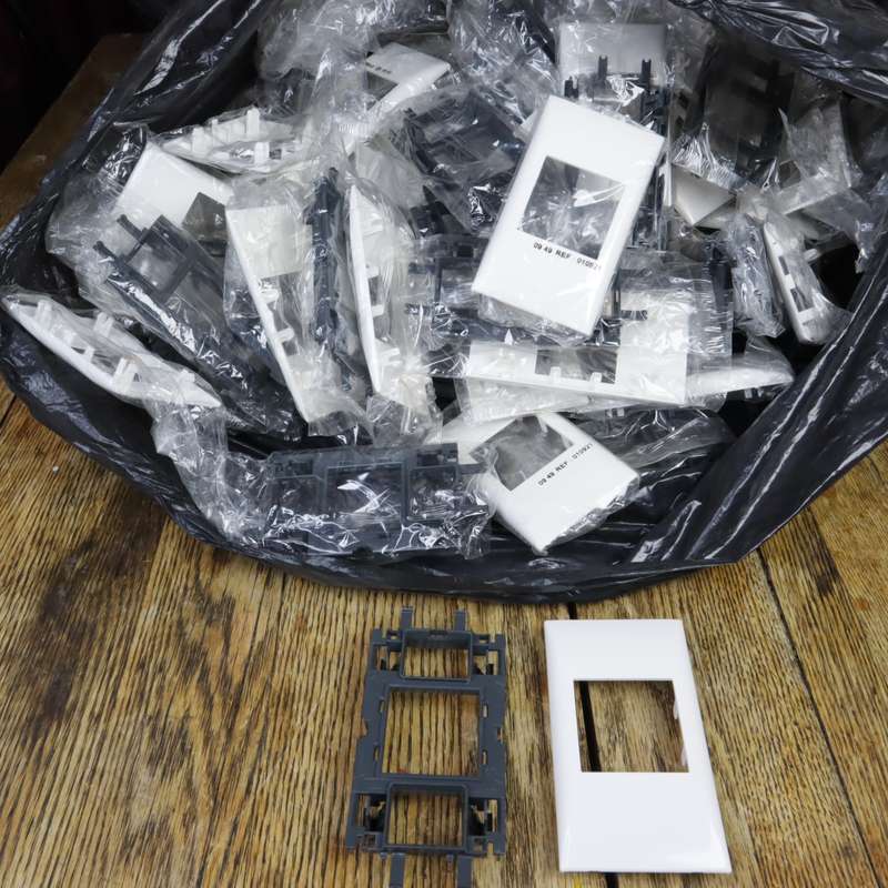 46 PAIRS - Legrand 010921 Mounting Socket/Covers/Modules - (LOT)