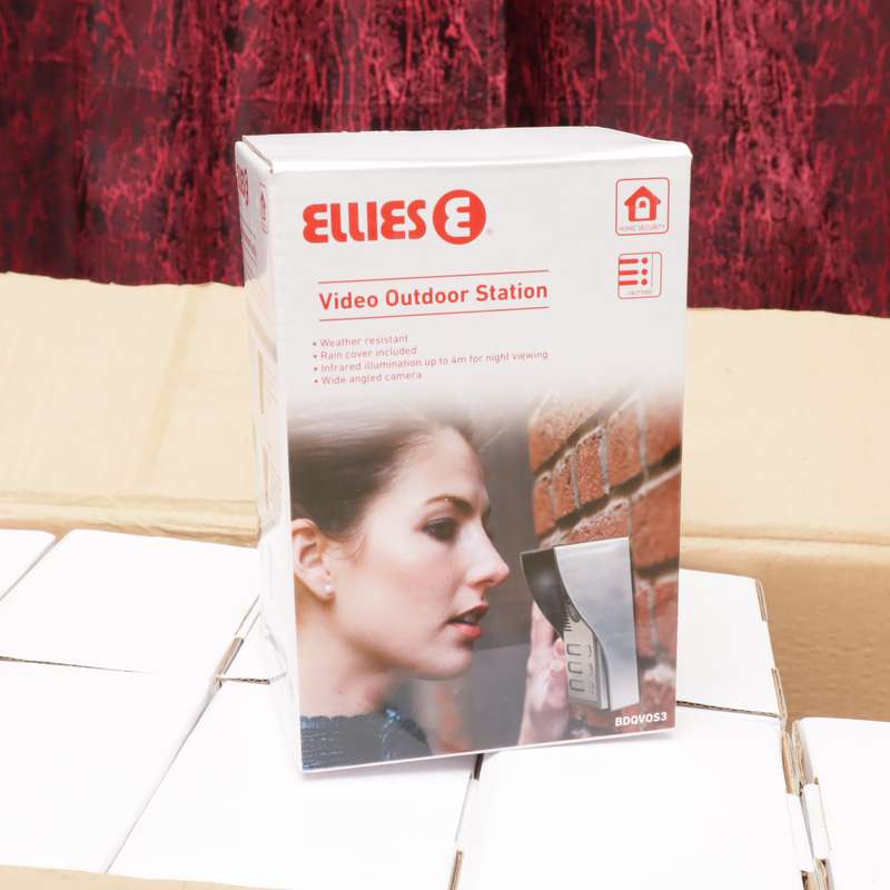 Ellies 3-Button Video Outdoor Station BDQVOS3 - DoorCam Intercom - 10 Pcs