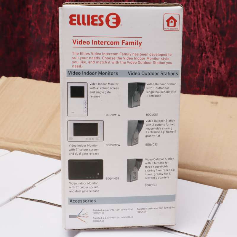 Ellies 3-Button Video Outdoor Station BDQVOS3 - DoorCam Intercom - 10 Pcs