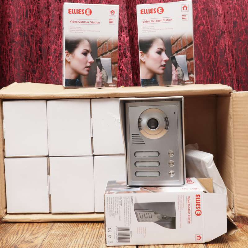 Ellies 3-Button Video Outdoor Station BDQVOS3 - DoorCam Intercom - 10 Pcs