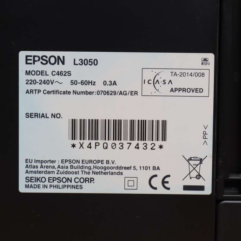 Epson EcoTank L3050 A4 Colour All-In-One Inkjet Printer