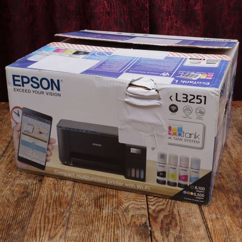 Epson EcoTank L3251 A4 Colour All-In-One Inkjet Printer (Open Box)