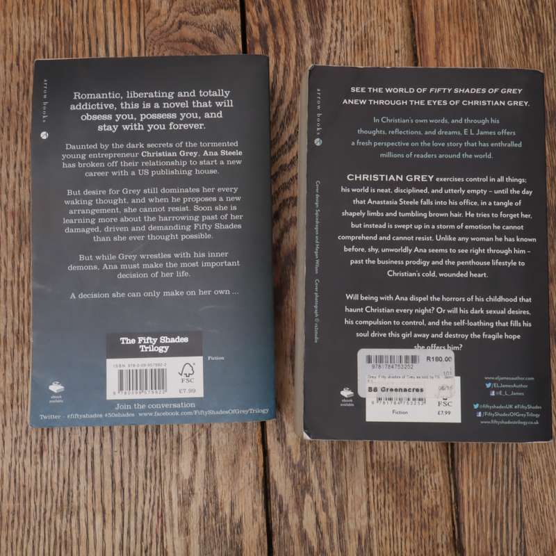 Fifty Shades of Grey Book Collections - 2Pcs