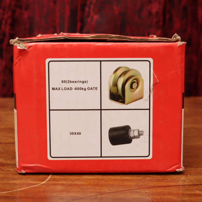 2 Pcs 60MM Gate Wheel Set - 600Kg Load