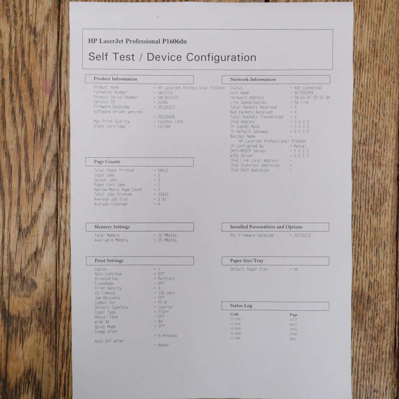 HP LaserJet Professional P1606dn Mono Laser Printer