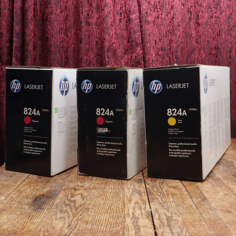 Assorted HP 824A Imaging Drums For HP LaserJet CP6015, CM6030 mfp, CM6040 mfp