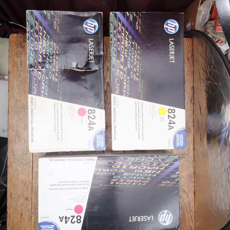 Assorted HP 824A Imaging Drums For HP LaserJet CP6015, CM6030 mfp, CM6040 mfp