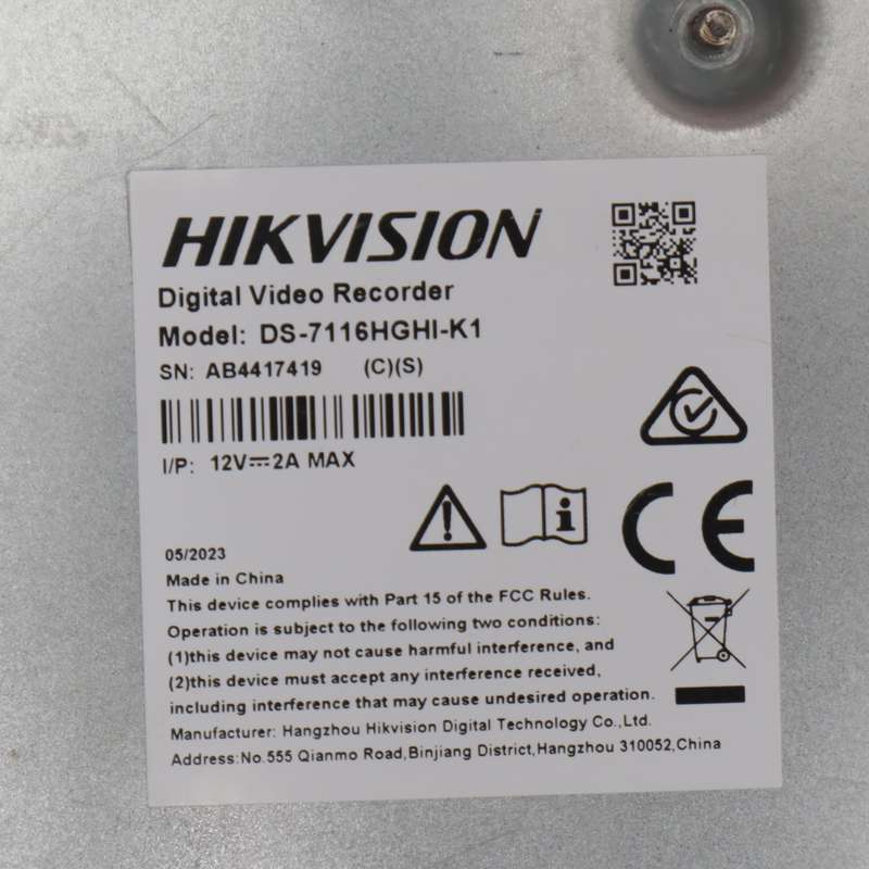 Hikvision DS-7116HGHI-K1 16 Channel 1080P 1U H.265 DVR