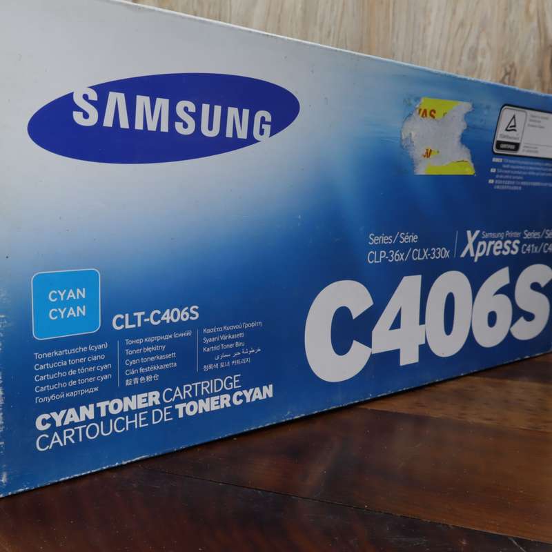 Samsung CLT-C406S Cyan Toner Cartridge