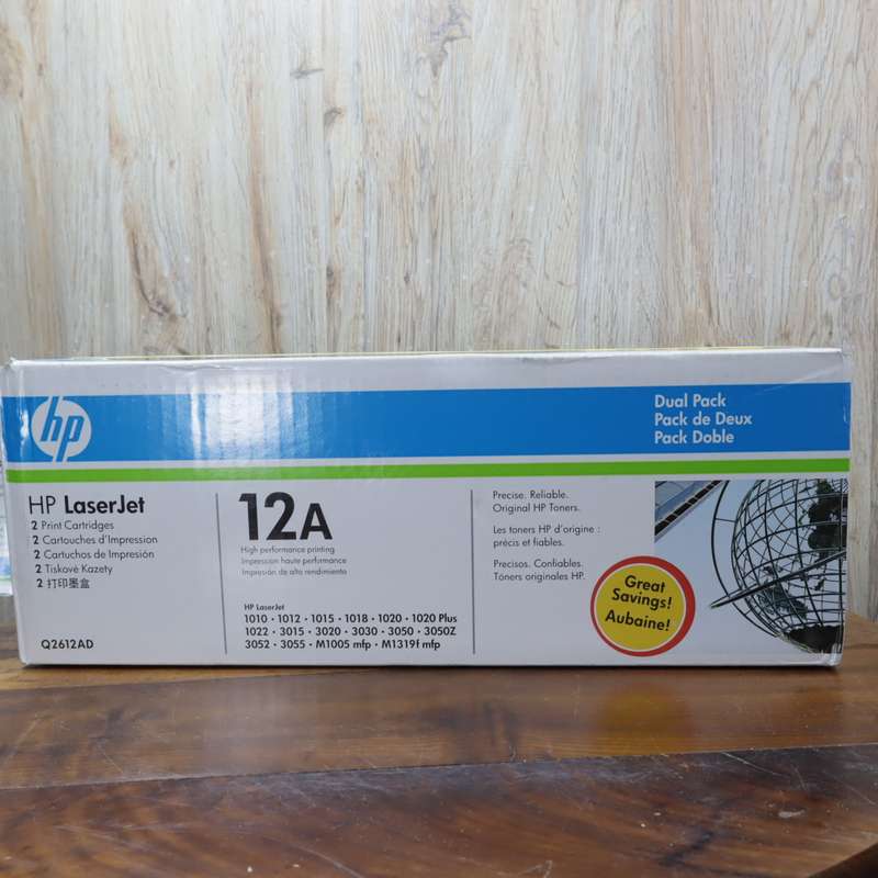 Original HP 12A (Q2612AD) Black LaserJet Toner Cartridges