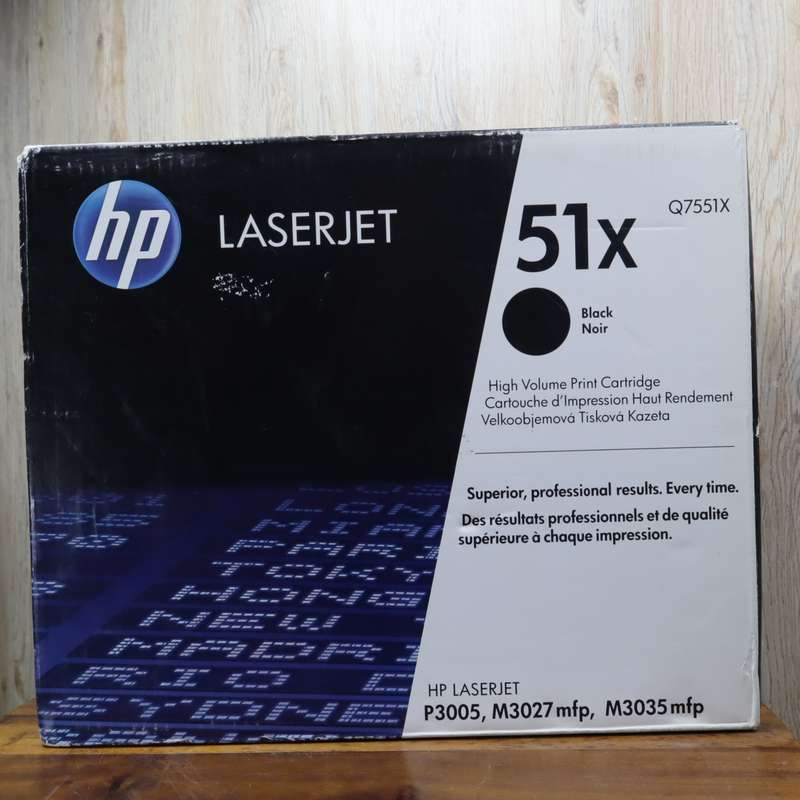 Original HP 51x (Q7551X) Black Toner Cartridge with Smart Printing Technology (13,000 pages)